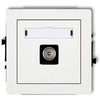 Karlik DECO Vienvietis televizoriaus antenos lizdas baltas DGTV-1