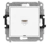 Karlik Elektrotechnik IGKBO-1 ICON Vieno kompiuterio lizdo mechanizmas 1xRJ45, kat. 5e, 8 kontaktų, be aprašymo lauko baltas IGKBO-1