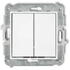 Karlik Elektrotechnik Karlik Karlik Icon IWP-2 žvakidės jungiklis, baltas