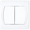 Karlik Elektrotechnik LWP-2 LOGO Žvakidės jungiklis balta LWP-2
