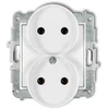Karlik Elektrotechnik Karlik MINI Dvigubas lizdas b/u baltas MGPR-2