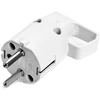 Kištukas 325-01 su kilpa, įžemintas "uni-schuko" 16A 250V IP20 Baltas VIPLAST 325-01