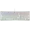 Klaviatūra CHERRY XTRFY MX 3.1 - Pełny dydis - Podświetlenie - USB-C - QWERTZ - Niemiecki - Przełącznik kluczykowy: CHERRY MX2A Ruda - balta