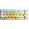 AULA Gasket F87 Pro V2 Oranžinis Soda Kailh Meteorite Ice Kreminis RGB Klaviatūra