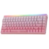 HERO84 HE Rožinis+Gradient+Contour Dragon King RGB AULA gasket klaviatūra