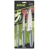 Set of 3 KOHE knives, mixed colours in blister pack