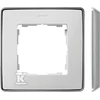 Kontakt-Simon Simon Detail 82 Vieno rėmelio Detail Select-metal WHALA / Aliuminio bazė 8201610- 243