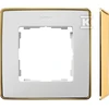 Kontakt-Simon Simon Detail 82 Vieno rėmo Detail Select-metal BIALA / Base Gold 8201610- 245