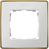 Kontakt-Simon Simon Detail 82 Vieno rėmo Detail Select-metal BIALA / Base Gold 8201610- 245