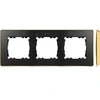 Kontakt-Simon Simon Detail 82 Triple Frame Detail Select-metal GRAFIT / Base Gold 8201630-242