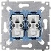 Kontakt-Simon Simon 54 dviguba jungtis su vidiniu apšvietimu 10AX 250V (SW6 / 2XLM)