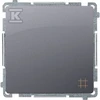 Kontakt-Simon Simon Basic crosslink single 10AX 250V sidabro kilimėlis (BMW7.01 / 43)