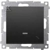Kontakt-Simon Simon 54 Laiptų jungiklis su LED apšvietimu (modulis) 16AX 250V varžtų gnybtai juodas kilimėlis DW6AL.01/49