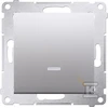 Kontakt-Simon Laiptų jungtis su sidabro kilimėlis backlight - DW6L.01 / 43