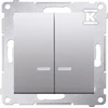 Kontakt-Simon Žvakidė jungtis apšviesta sidabro kilimėlis (DW5BL.01 / 43)