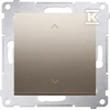 Kontakt-Simon Simon 54 trijų pozicijų 10A 250V aukso kilimėlis (DZW1K.01 / 44)