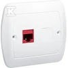 Kontakt Simon AF51/11 GN.KOMP.RJ45 POJED.BIA.