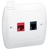 Kontakt Simon AF5T/11 GN.RJ45+RJ11 BIA.