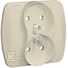 Kontakt Simon AGZ2/12 GN.DOUBLE.Z/U.CREAM