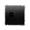 Kontakt Simon BM61.01/49 Simon Basic kompiuterio lizdas RJ45, kat. 6, viengubas su apsauga nuo dulkių (modulis) juodas BM61.01/49