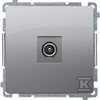 Kontakt Simon BMAK3.01/43 SOCKET BASIC Matinis Sidabrinis
