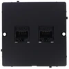 Kontakt-Simon Kompiuterio lizdas Kontakt-Simon Simon Basic BMF52.02/49 RJ45 dvigubos kategorijos 5e modulis. Varžto lizdo montavimas į juodą matinę dėžutę