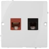 Kontakt Simon Kontaktas-Simon RJ45 pjūvis. 5E + RJ11 ašis - BNF5T.02 / 11