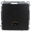 Kontakt Simon BMGHDMI.01/49 Simon Basic Vienas HDMI lizdas (modulis) juodas BMGHDMI.01/49
