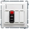 Kontakt-Simon Simon Basic Kištukinis lizdas su vienu garsiakalbiu, kurio aprašymas baltas BMGL31.01 / 11 (WMUG- 01000x- 1011)