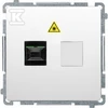 Kontakt-Simon Simon Basic Šviesolaidinis / optinis vieno lizdo baltas BMGS1.01/11