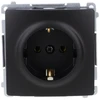Kontakt Simon BMGSZ1.01/49 Simon Basic Lizdas su įžeminimu Schuko (modulis) 16A, 250V, varžtiniai gnybtai juodi BMGSZ1.01/49