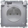 Kontakt-Simon Vienkartinis lizdas Simon Basic hermetical IP44 flap inox (BMGZ1B.01 / 21a)