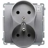 Kontakt Simon BMGZ2MZ.01/21 BASIC SOCET INOX PLIENAS