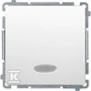 Kontakt-Simon Vieno mygtuko spalva 10AX 250V, balta (BNP1L.01 / 11)