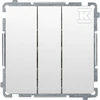 Kontakt Simon Kontaktas-Simon Simon Basic Triple Button (Modulis) 10AX, 250V ~, Fast Connector Baltas MP31.01 / 11