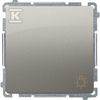 Kontakt-Simon Šviesos mygtukas Simon Basic single 10AX 250V satino (BMS1.01 / 29)