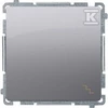 Kontakt-Simon Simon Basic vienvietis 10AX 250V plieno inox (BMW6.01 / 21)