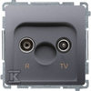 Kontakt-Simon Simon Basic R- TV antenos lizdas galutinis inox (BMZAR1 / 1.01 / 21)
