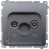 Kontakt-Simon Simon Basic R- TV antenos lizdas galutinis inox (BMZAR1 / 1.01 / 21)