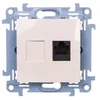 Kontakt Simon C61.01/41 Simon 10 Viengubas kompiuterio lizdas RJ45 cat.6 kreminis C61.01/41