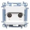Kontakt-Simon R- TV antenos lizdai 10 dB baltos spalvos (CAZ.01 / 11)