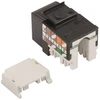 Kontakt-Simon Vieno kompiuterio lizdo RJ45 cat.6 įdėklas nepatikrintas juoda - CJ645U