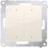Kontakt-Simon Simon 54 GO Mygtuko valdiklis 30 veiksmų valdymui valdyti. išmaniuoju telefonu valdomas WiFi 230V (modulis) kremas DEK1W.01/41