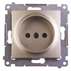 Kontakt-Simon SIMON54 single b / up 16A IP20 su aukso skydu - DG1Z.01 / 44
