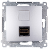 Kontakt Simon DGHDMI.01/43 Simon 54 Lizdas HDMI sidabrinė mat DGHDMI.01/43