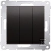 Kontakt Simon Simon 54 Triple antracito mygtukas DP31.01 / 48
