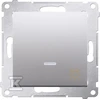 Kontakt-Simon Simon 54 Button / light / LED galinis apšvietimas 16AX 250V sidabrinis DS1AL.01 / 43 mat