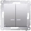 Kontakt-Simon Simon 54 Žvakių jungtis su sidabriniu kiliminiu apšvietimu (DW5ABL.01 / 43)
