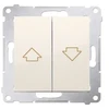 Kontakt-Simon Simon 54 Blind mygtukas 16AX 250V kremas DZP1A.01 / 41