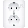 Kontakt-Simon Simon 54 Dvivietis Schuko trikampio lizdas su apertūra Skandinavijos 16A 250V